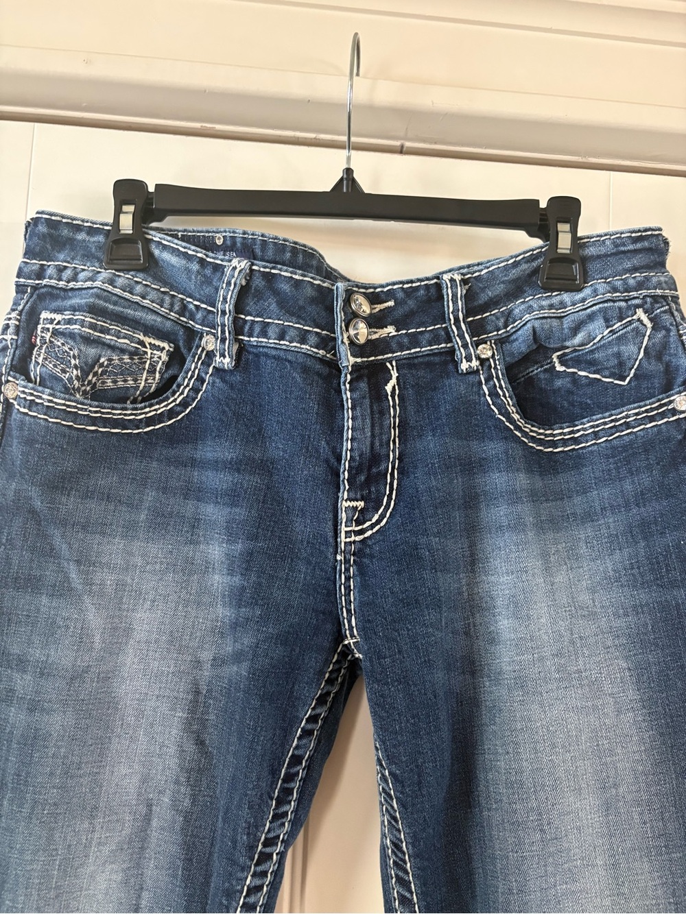 Vigoss Medium Blue Straight Leg Jeans - Picture 5 of 7